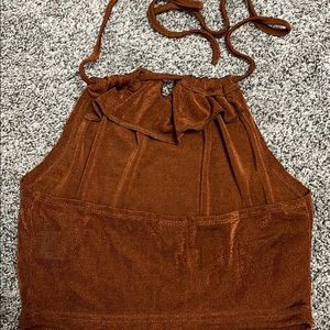 Fancy shimmery halter top